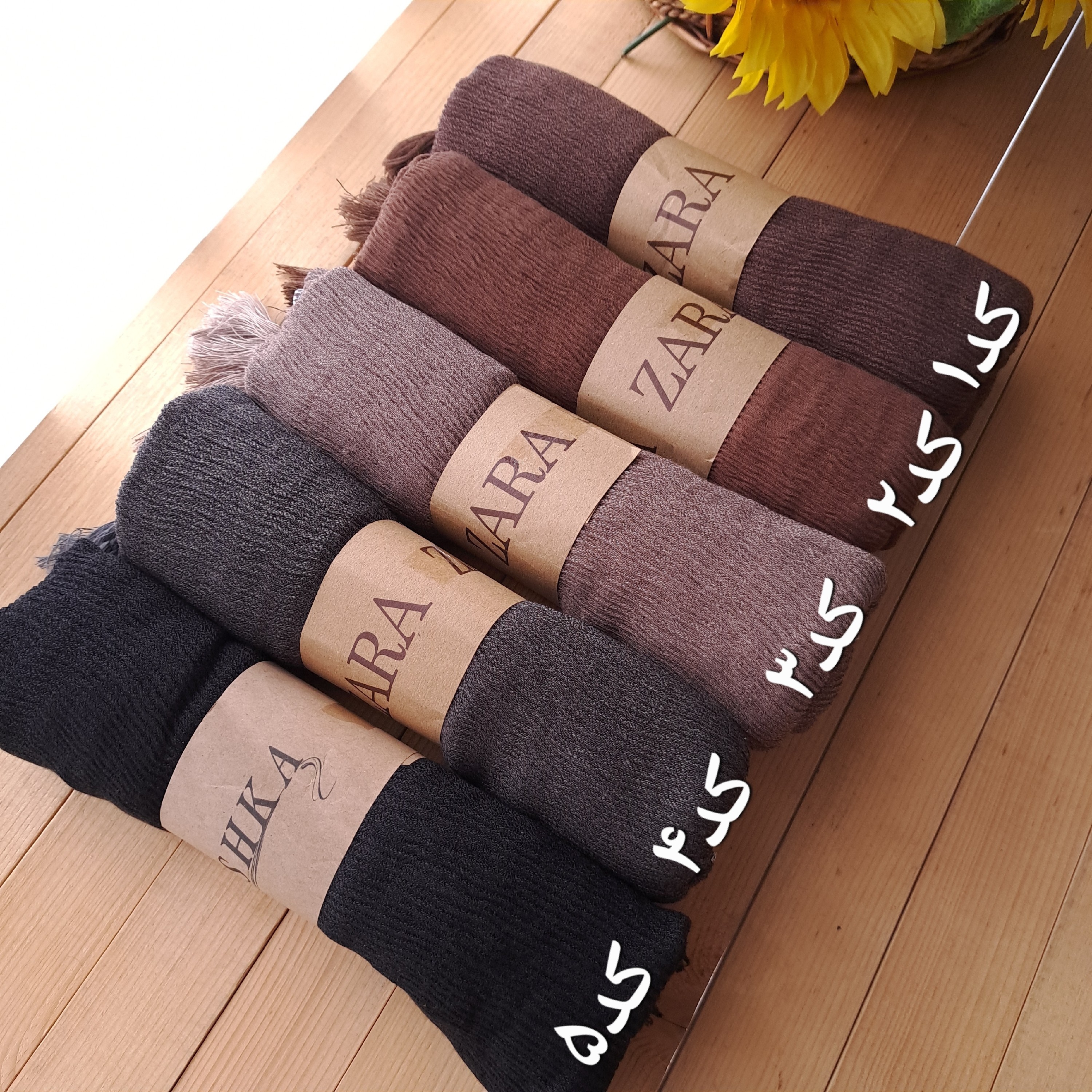 شال پلیسه ای رنگبندی فروش قسطی